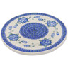 Polish Pottery Cutting Board 0" Blue Poppies