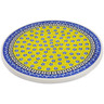 Polish Pottery Cutting Board 0&quot; Sunburst Daisies