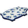 Polish Pottery Cutting Board 11&quot; Blue Berry Special UNIKAT