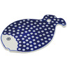 Polish Pottery Cutting Board 11&quot; Peacock Eyes