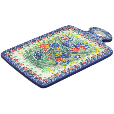 Polish Pottery Cutting Board 12&quot; Spring Has Sprung UNIKAT