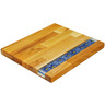 Wood Cutting Board 13&quot; Blue Cornflower