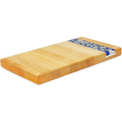 Wood Cutting Board 13&quot; Blue