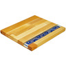 Wood Cutting Board 13&quot; Blue Sunflower