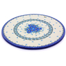 Polish Pottery Cutting Board 13&quot; Forget Me Not UNIKAT