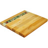 Wood Cutting Board 13&quot; Green Daisies