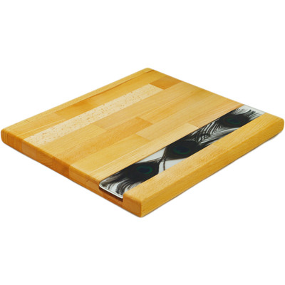 Wood Cutting Board 13&quot; Ocean Glaze