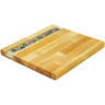 Wood Cutting Board 13&quot; Ocean Glaze