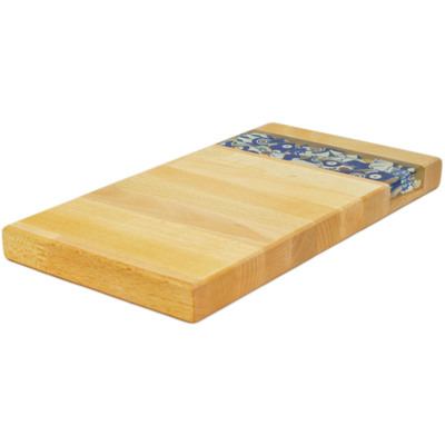 Wood Cutting Board 13&quot; Ocean Glaze