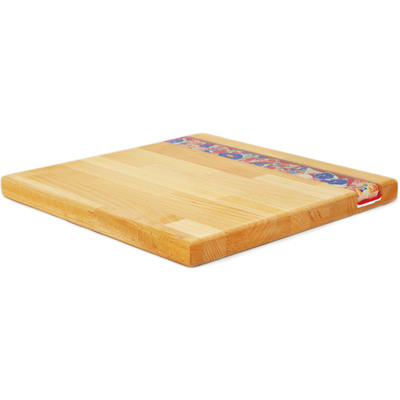 Wood Cutting Board 13&quot; Red