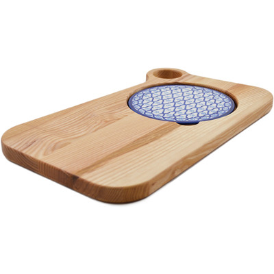 Polish Pottery Cutting Board 16" Catching Waves