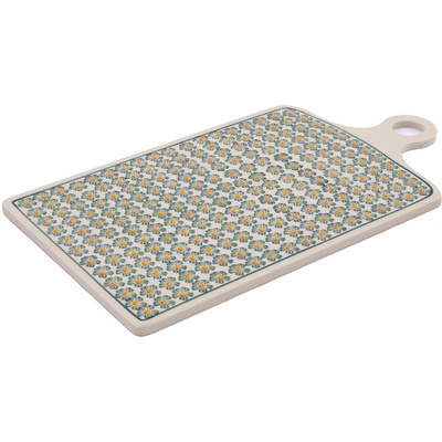 Polish Pottery Cutting Board 18&quot; Orange Blossoms