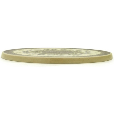 Polish Pottery Cutting Board 7&quot; Blue Daisy Circle