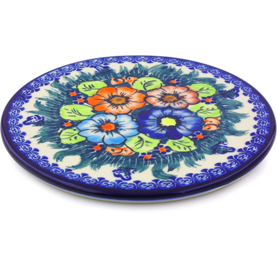 Polish Pottery Cutting Board 7&quot; Butterfly Splendor UNIKAT
