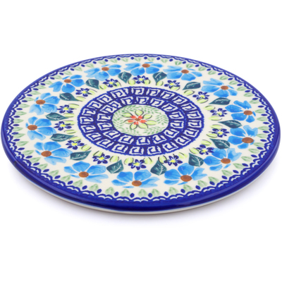Polish Pottery Cutting Board 7&quot; Pansy Morning