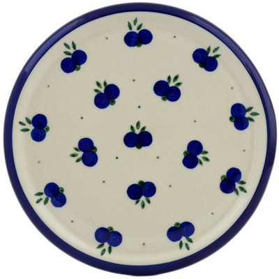 Polish Pottery Cutting Board 7&quot; Wild Blueberry