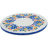 Polish Pottery Cutting Board 8&quot; Pansy Wreath UNIKAT