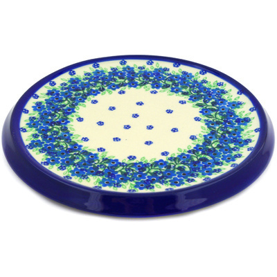 Polish Pottery Cutting Board 8&quot; Ring Of Garland