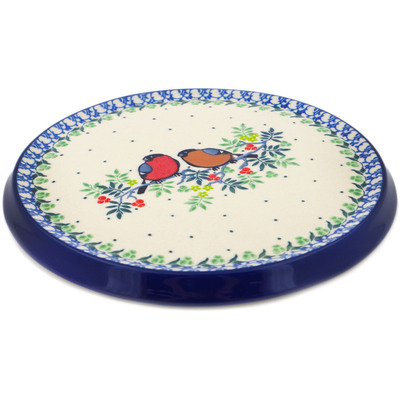 Polish Pottery Cutting Board 8&quot; Robin &amp; Wren UNIKAT