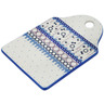 Polish Pottery Cutting Board 9&quot; Abstract Eruption UNIKAT
