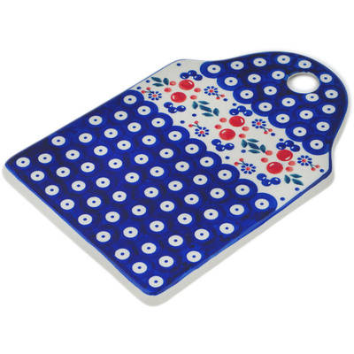 Polish Pottery Cutting Board 9&quot; Burst Of Berries