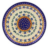 Polish Pottery Dessert Plate 7&frac12;-inch Blue Cress