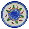 Polish Pottery Dessert Plate 7&frac12;-inch Blues Beauty