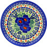 Polish Pottery Dessert Plate 7&frac12;-inch Brilliant Butterfly Popp UNIKAT