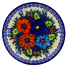 Polish Pottery Dessert Plate 7&frac12;-inch Butterfly Splendor UNIKAT