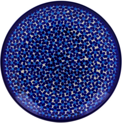 Polish Pottery Dessert Plate 7&frac12;-inch Forget-me-not Meadow