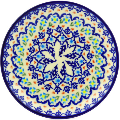 Polish Pottery Dessert Plate 7&frac12;-inch Graphic Armor