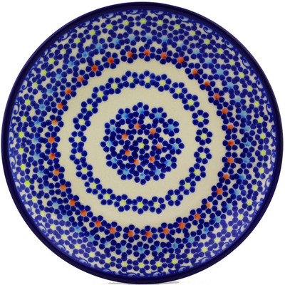 Polish Pottery Dessert Plate 7&frac12;-inch Pansy Plenty