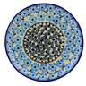 Polish Pottery Dessert Plate 7&frac12;-inch Pansy Plenty
