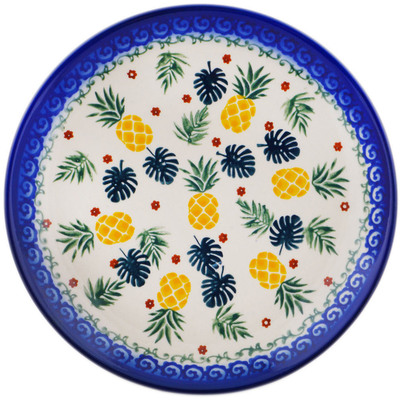 Polish Pottery Dessert Plate 7&frac12;-inch Pineapple Parade