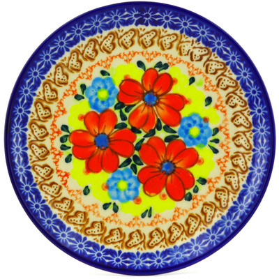 Polish Pottery Dessert Plate 7&frac12;-inch Shining Bright UNIKAT