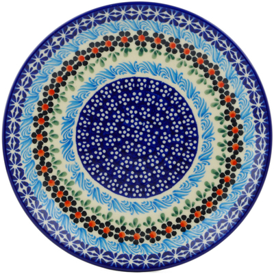 Polish Pottery Dessert Plate 7&frac12;-inch Spring Country Trip