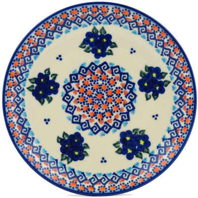 Polish Pottery Dessert Plate 7&frac12;-inch Summer Flowers