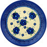 Polish Pottery Dessert Plate 7.5 inch Bleu-belle Fleur