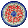 Polish Pottery Dessert Plate 7.5 inch Fluctuating Pansy&#039;s