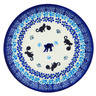 Polish Pottery Dessert Plate 7.5 inch Kitty Paw Play Time