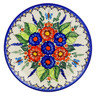 Polish Pottery Dessert Plate 7.5 inch Spring Splendor UNIKAT