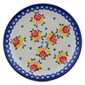 Polish Pottery Dessert Plate 7.5 inch Sunny Side Blooms