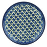 Polish Pottery Dessert Plate Aspen Leaf Trellis