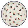 Polish Pottery Dessert Plate Auntie Em Scarlet