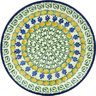 Polish Pottery Dessert Plate Autumn Weatfields