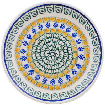 Polish Pottery Dessert Plate Autumn Wheatfields