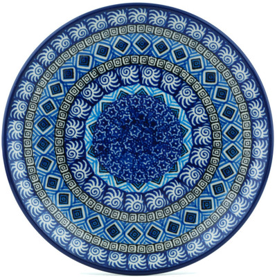 Polish Pottery Dessert Plate Aztec Sky