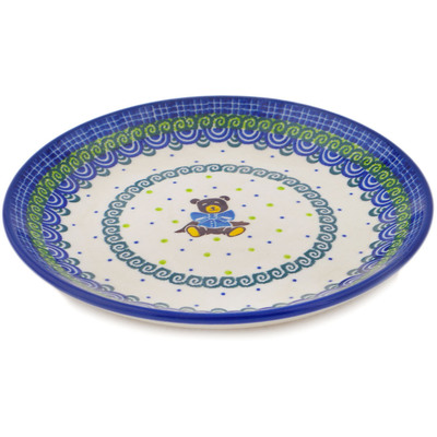 Polish Pottery Dessert Plate Beary Sweet UNIKAT