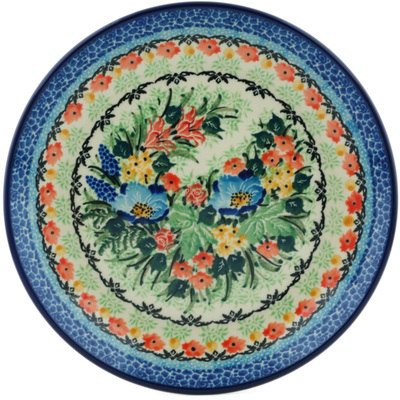 Polish Pottery Dessert Plate Bed Of Glory UNIKAT