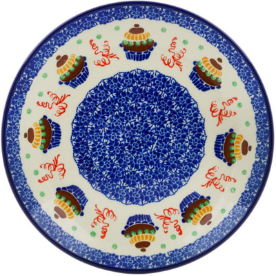 Polish Pottery Dessert Plate Birthday Cupcakes